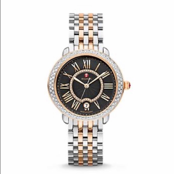 Michele Serein Mid Diamond Two-Tone Rose Gold - Picture 5 of 8